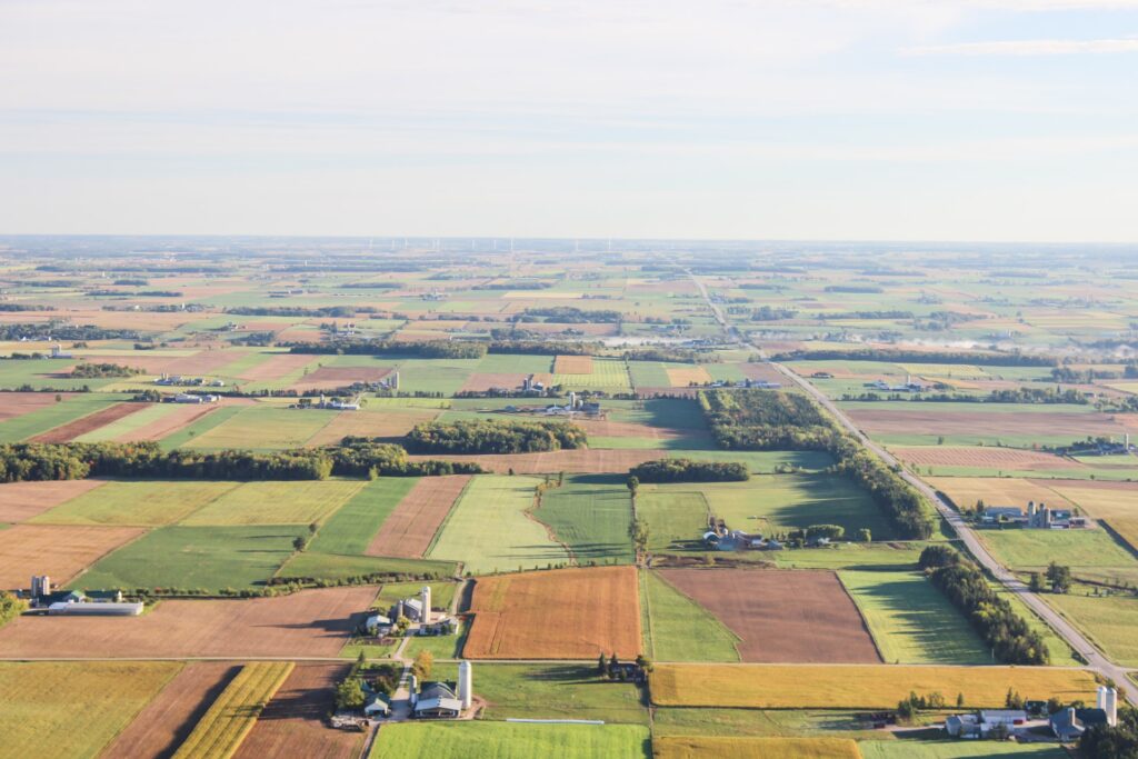 Farm land in Southwestern Ontario Canada